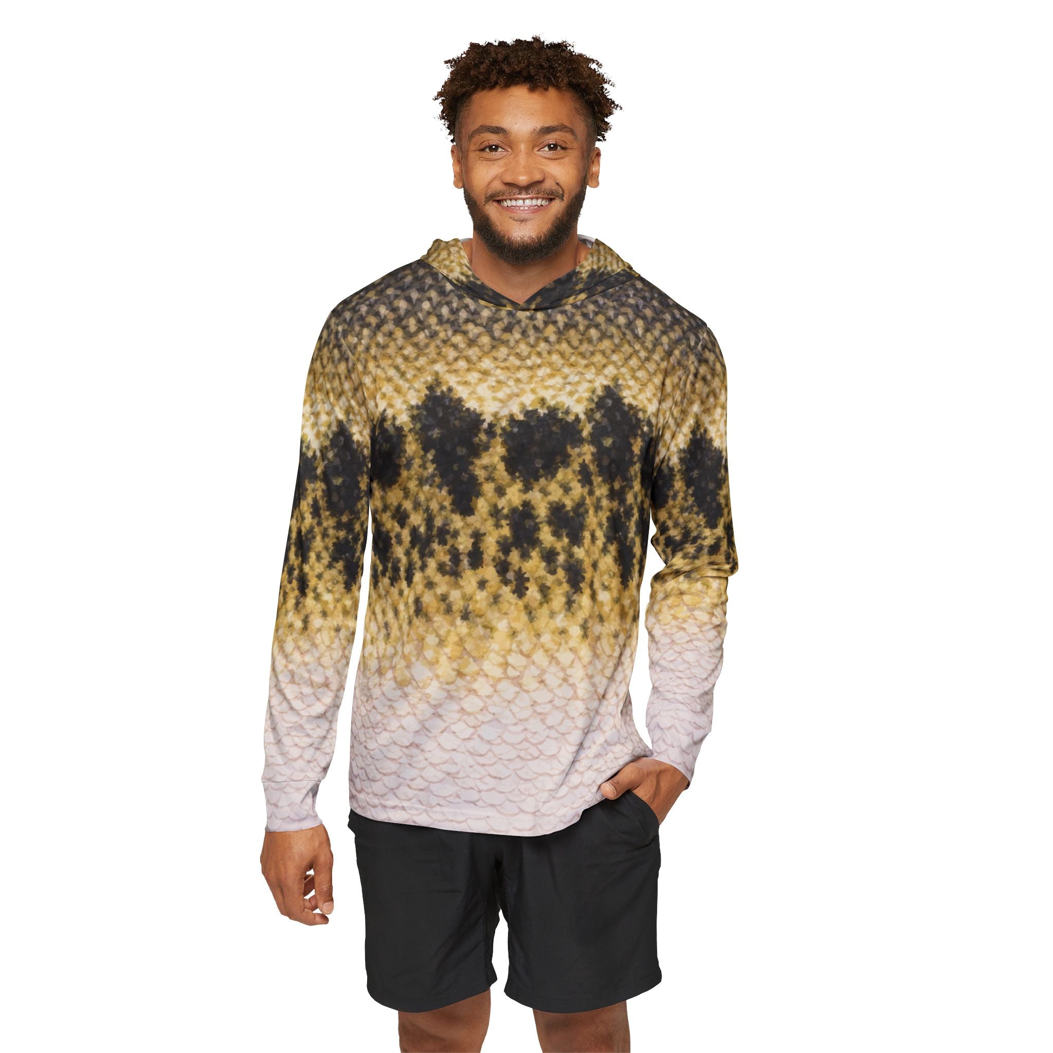 Largemouth Bass — Unisex Fishing Pullover Hoodie (SPF 50+)