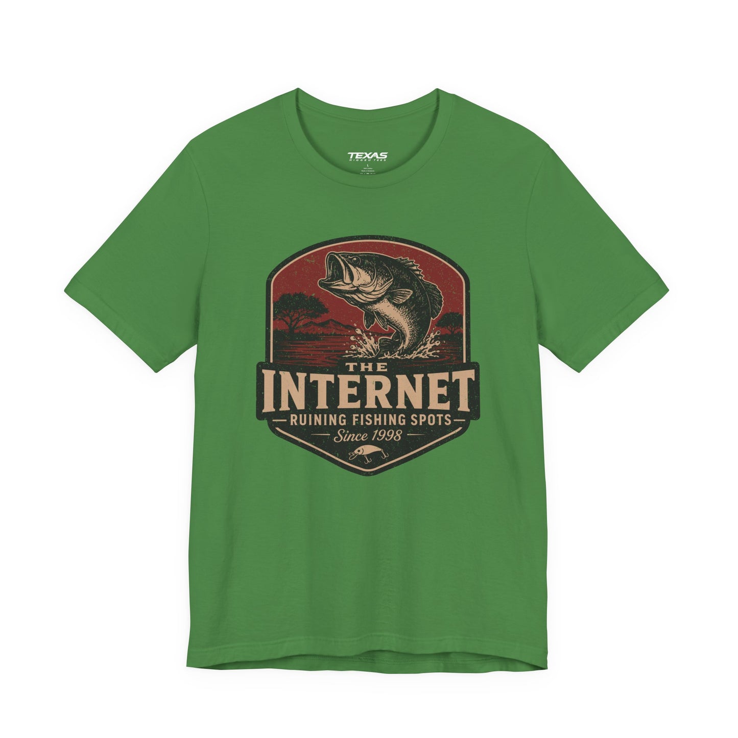 The Internet: Ruining Fishing Spots Since 1998 — Unisex Cotton Tee