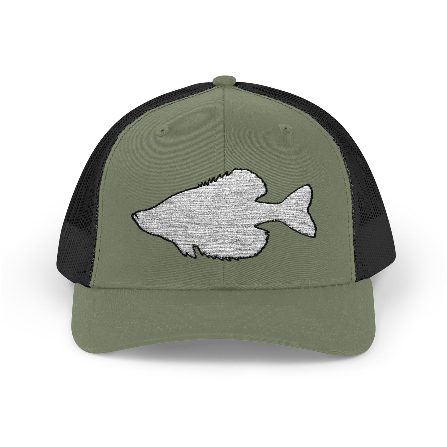 Crappie Silhouette — Embroidered Baseball Cap