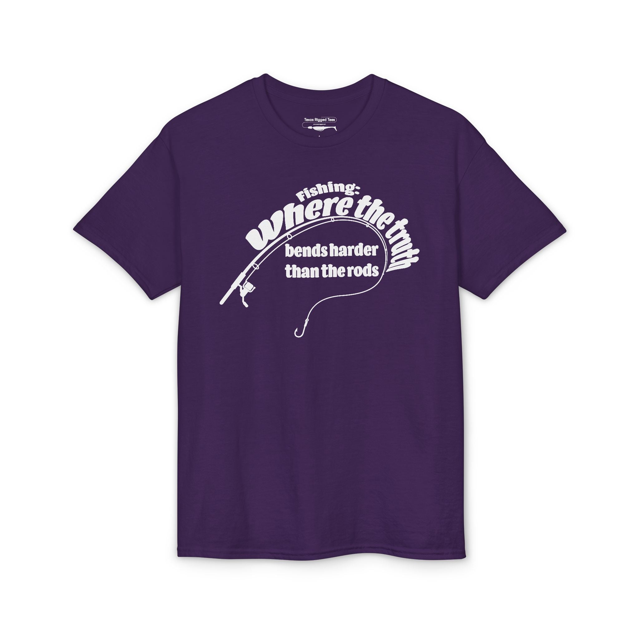 Fishing: Where the Truth Bends Harder Than the Rods — Unisex DryBlend® T-Shirt