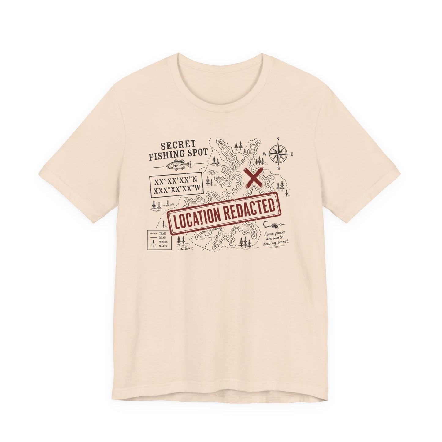 Secret Fishing Spot — Unisex Cotton Tee