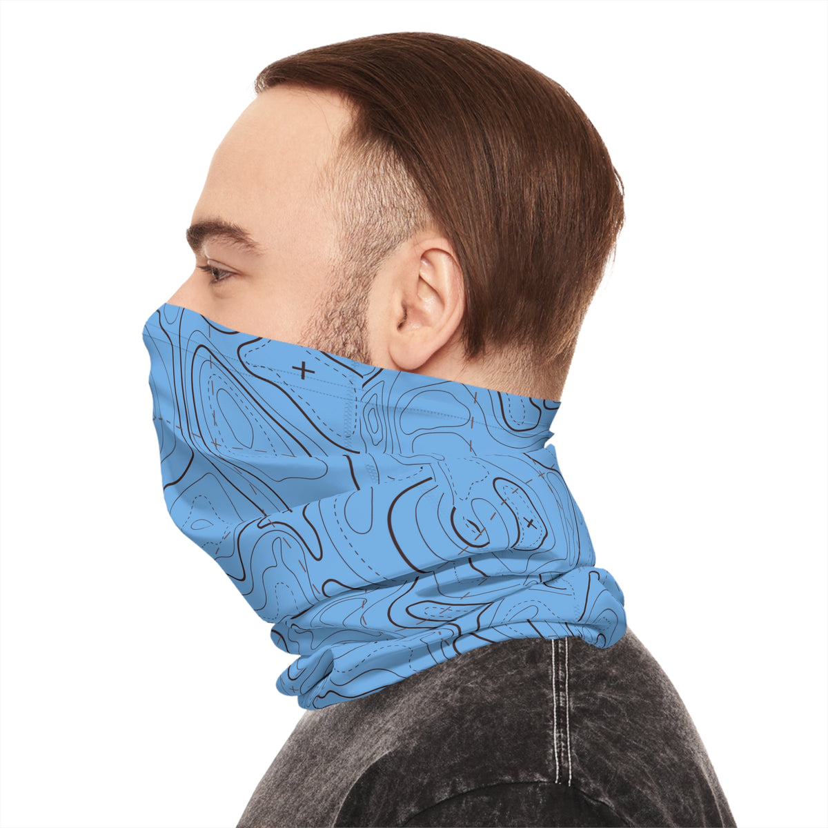 Contour Lines — Unisex Neck Gaiter (SPF 50+)