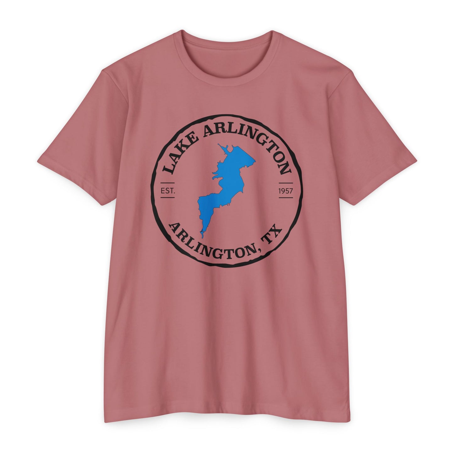 Lake Arlington — Unisex Cotton-Poly Blend T-Shirt