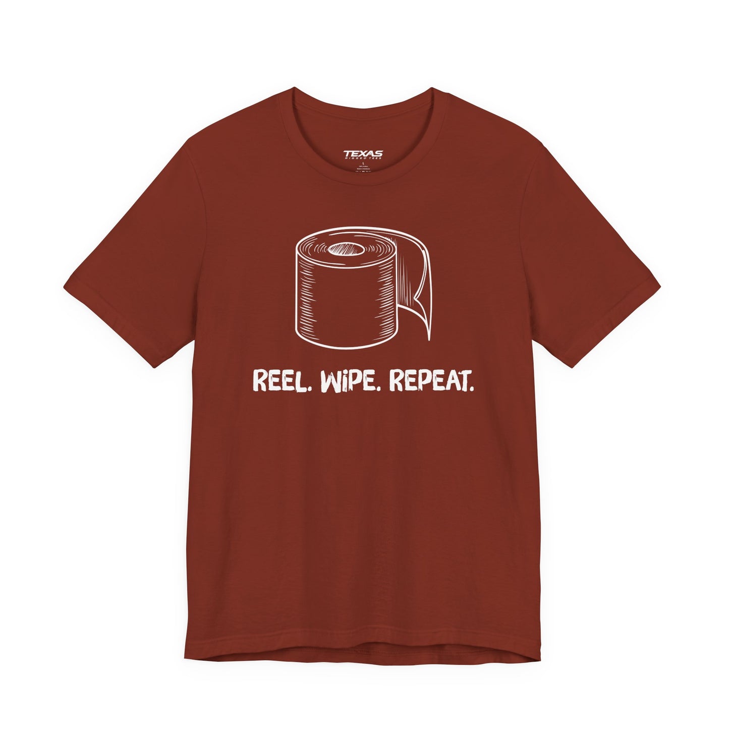 Reel. Wipe. Repeat. — Unisex Cotton Tee