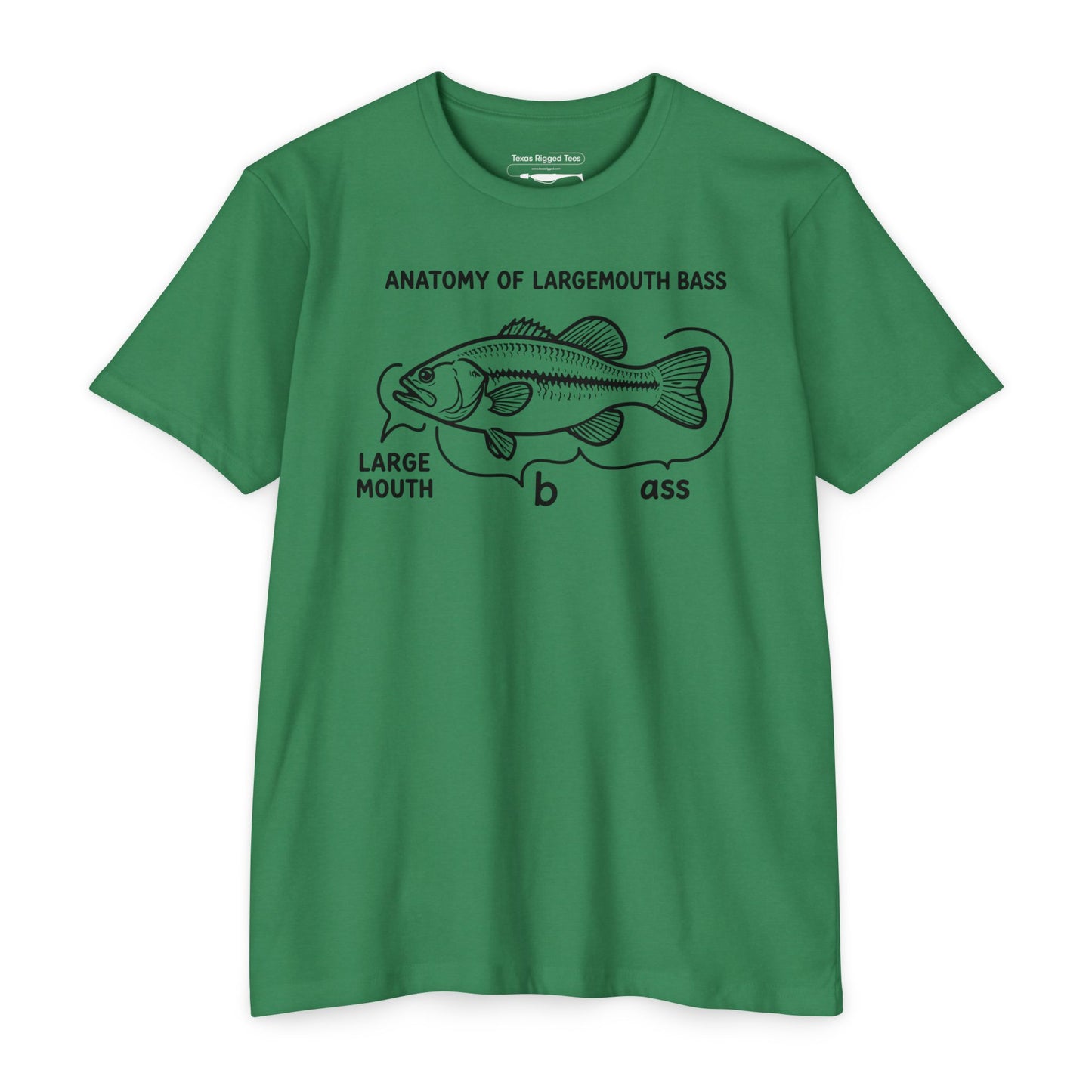 Anatomy of a Largemouth Bass — Cotton-Poly Blend T-Shirt