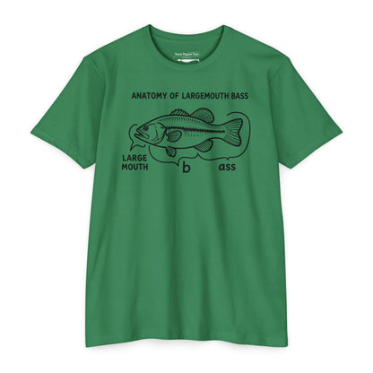 Anatomy of a Largemouth Bass — Cotton-Poly Blend T-Shirt