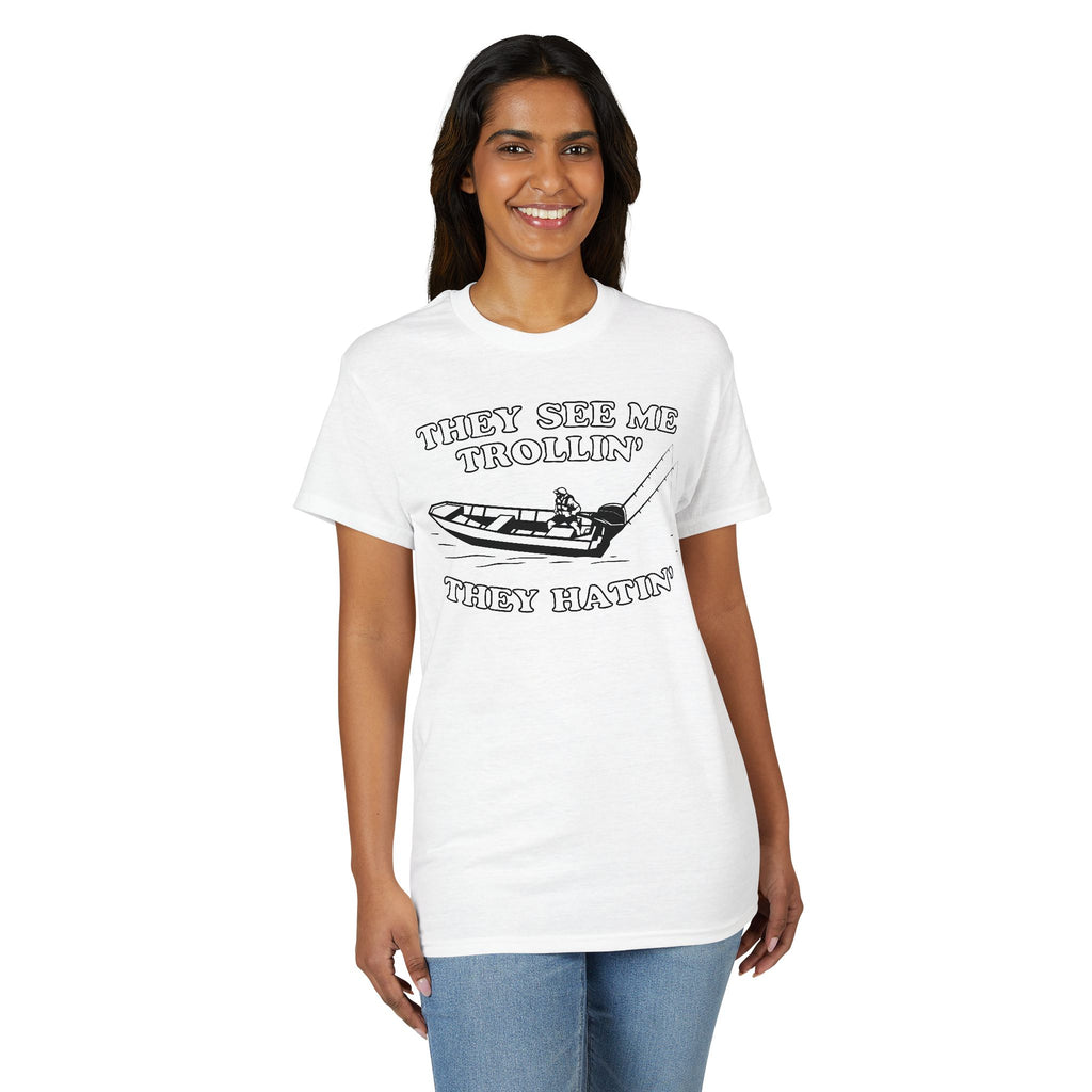 They See Me Trollin’, They Hatin’ — Unisex DryBlend® T-Shirt