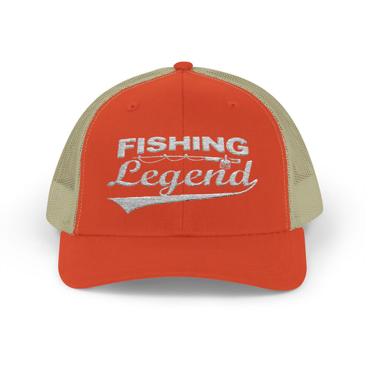 Fishing Legend — Embroidered Baseball Cap