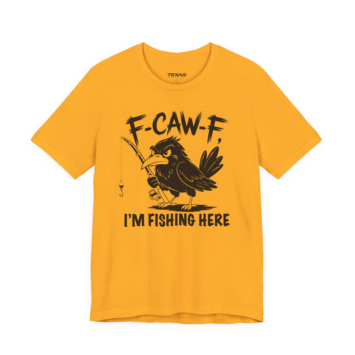 F-CAW-F, I'm Fishing Here — Unisex Cotton Tee