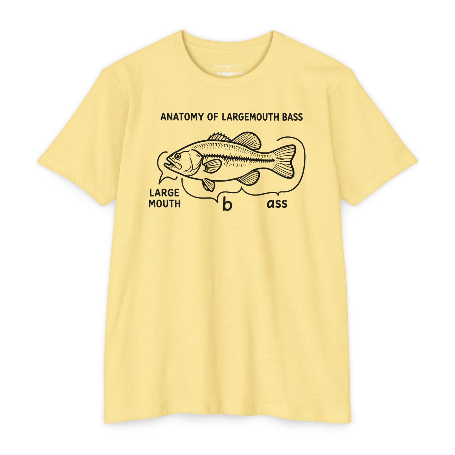 Anatomy of a Largemouth Bass — Cotton-Poly Blend T-Shirt