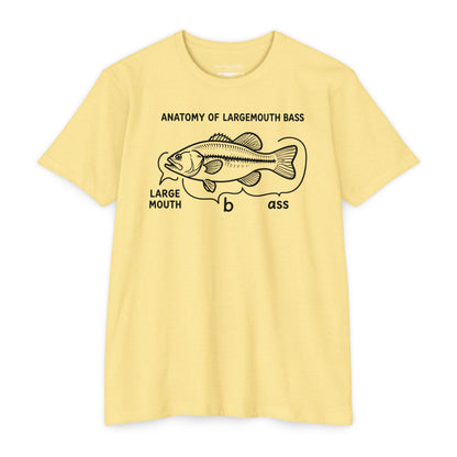 Anatomy of a Largemouth Bass — Cotton-Poly Blend T-Shirt