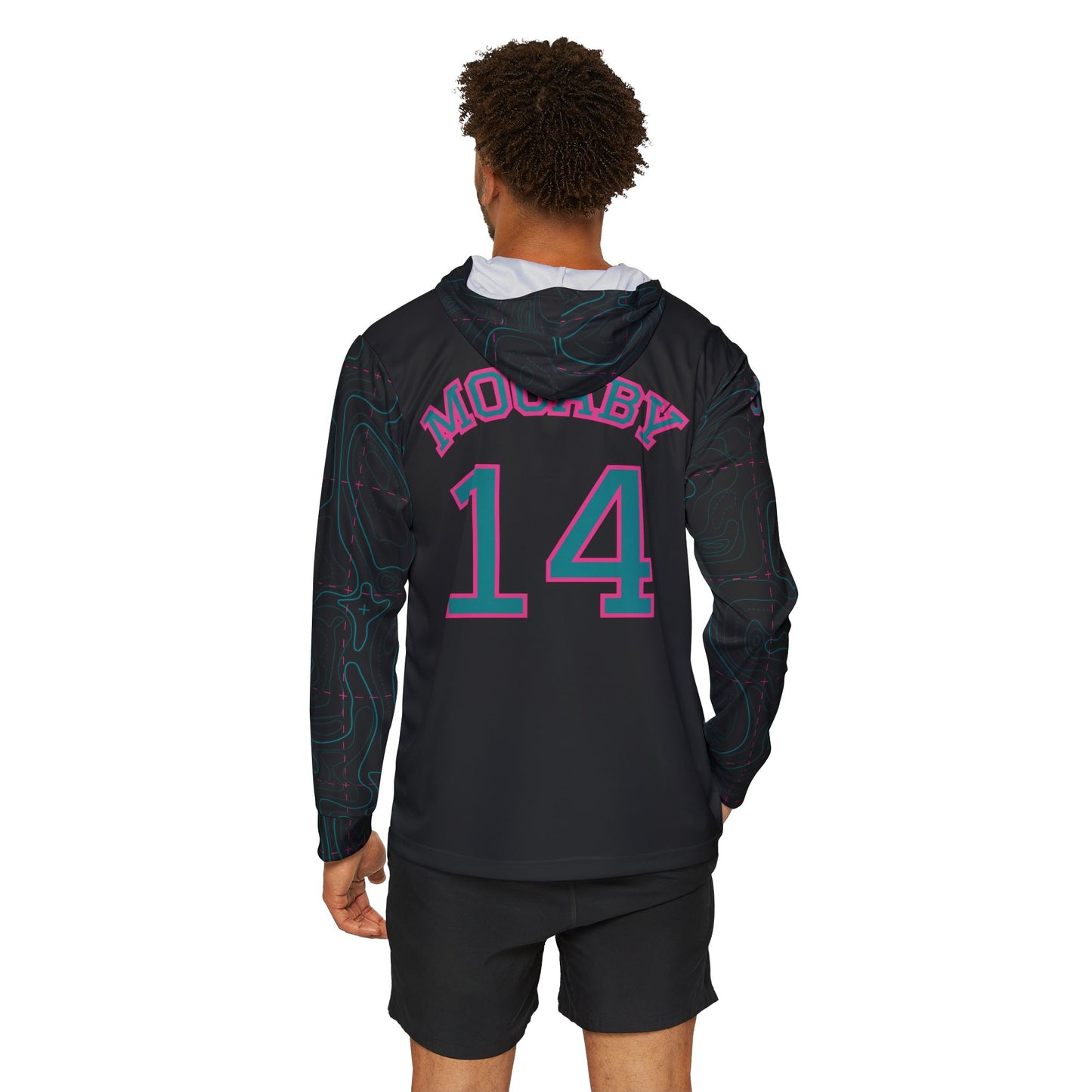 JR Mocaby Baseball Jersey Contour Lines Sleeves Black & Green