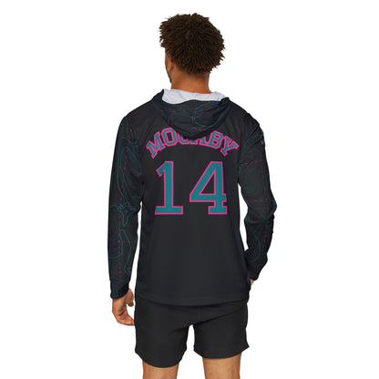 JR Mocaby Baseball Jersey Contour Lines Sleeves Black & Green