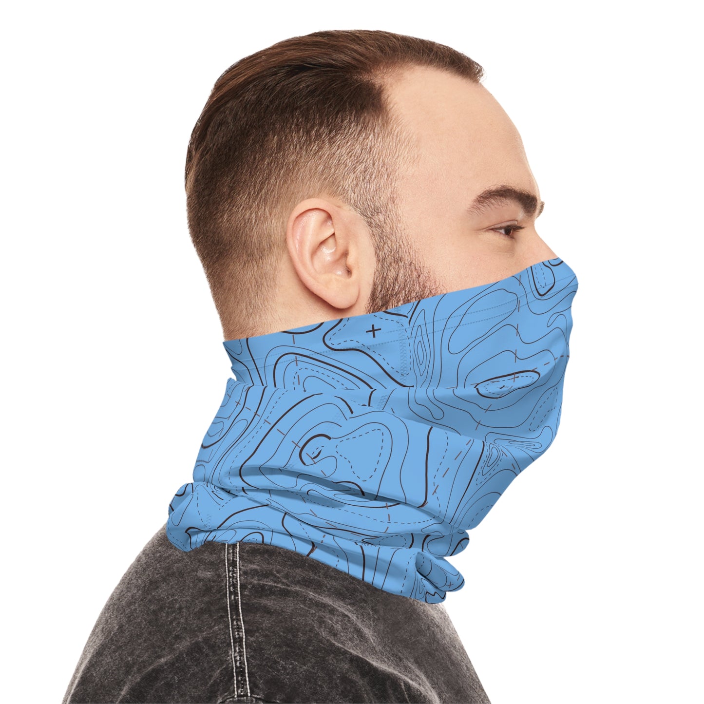 Contour Lines — Unisex Neck Gaiter (SPF 50+)