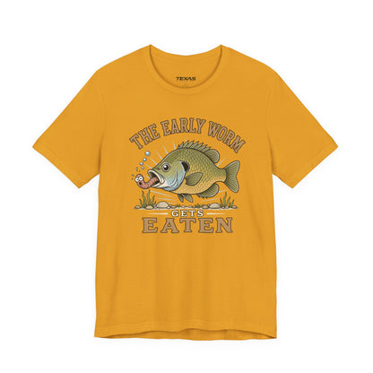 The Early Worm Gets Eaten — Unisex Cotton Tee