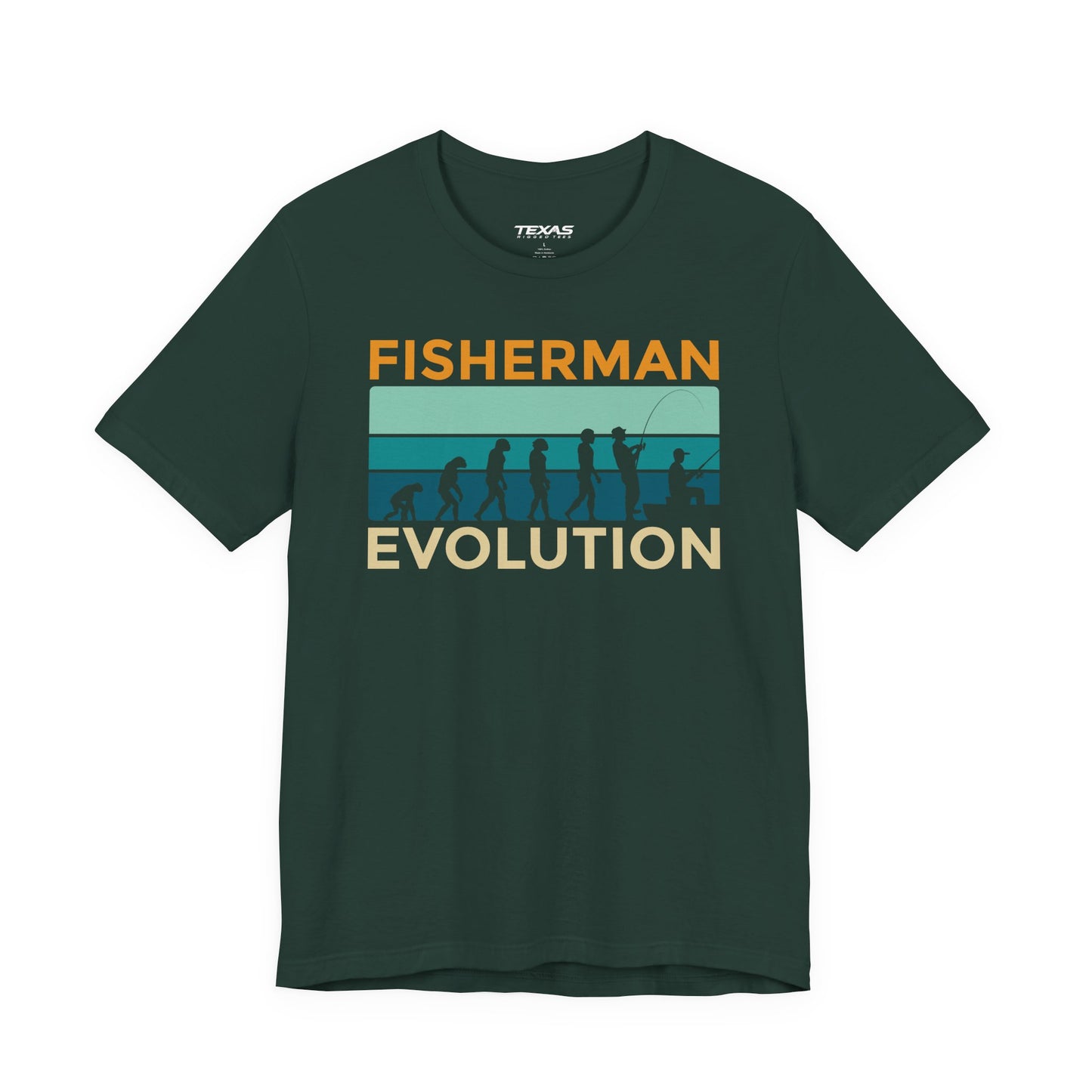 Fisherman Evolution — Unisex Cotton Tee