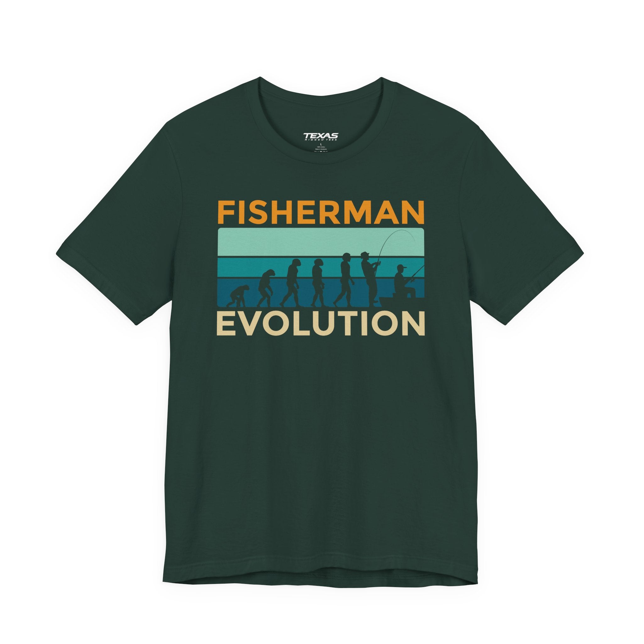 Fisherman Evolution — Unisex Cotton Tee