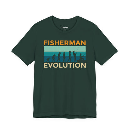 Fisherman Evolution — Unisex Cotton Tee