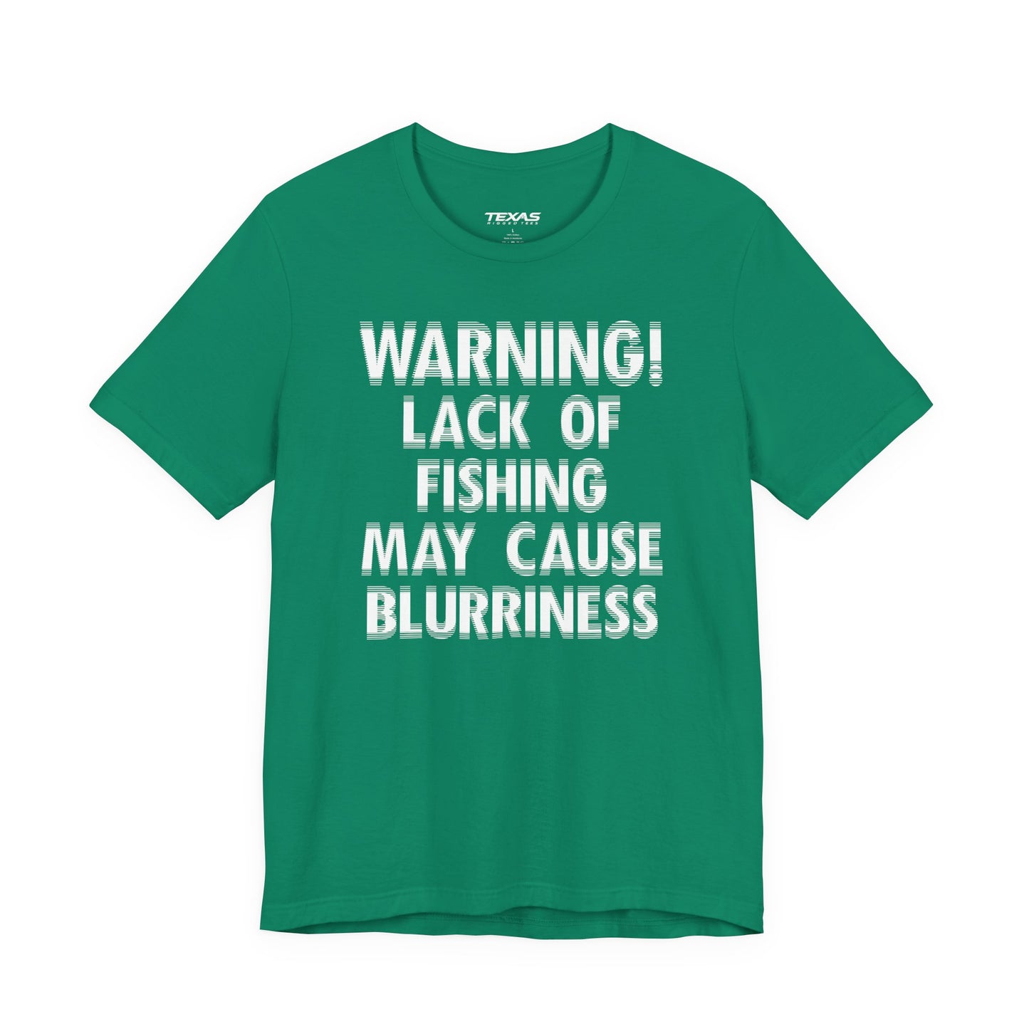 Warning! Lack of Fishing May Cause Blurriness — Unisex Cotton Tee