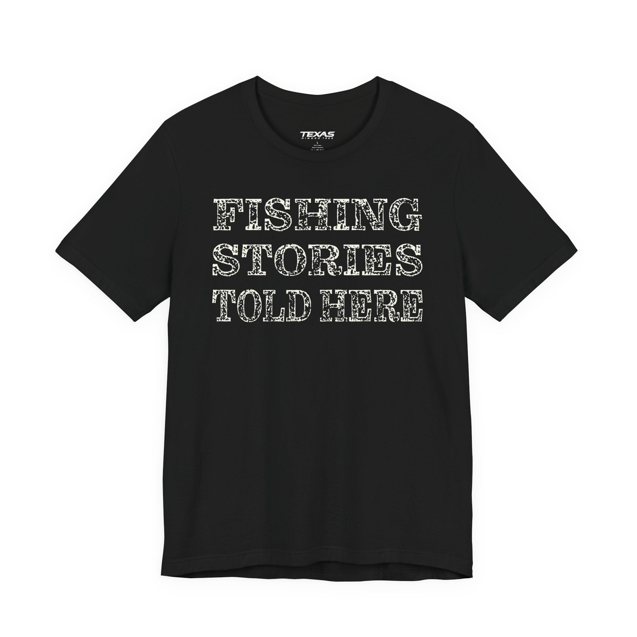 Fishing Stories Told Here — Unisex Cotton Tee