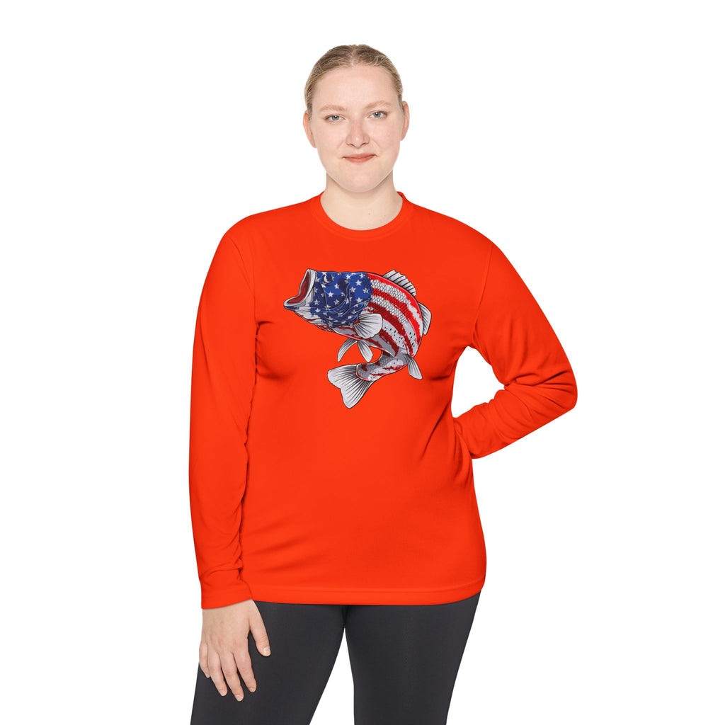 Patriotic Bass — Unisex Long Sleeve T-Shirt