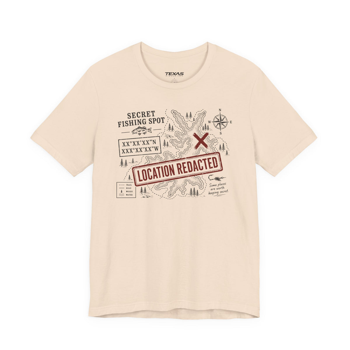 Secret Fishing Spot — Unisex Cotton Tee