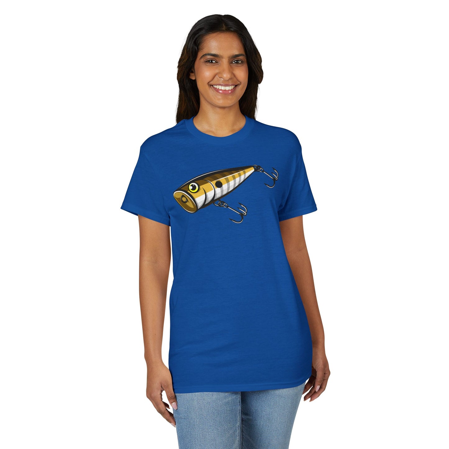 Topwater Popper Lure — Unisex DryBlend® T-Shirt