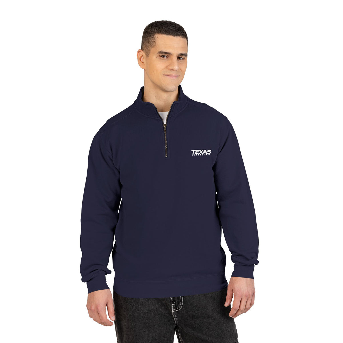 Texas Rigged Tees — Unisex Heavyweight Quarter-Zip Pullover