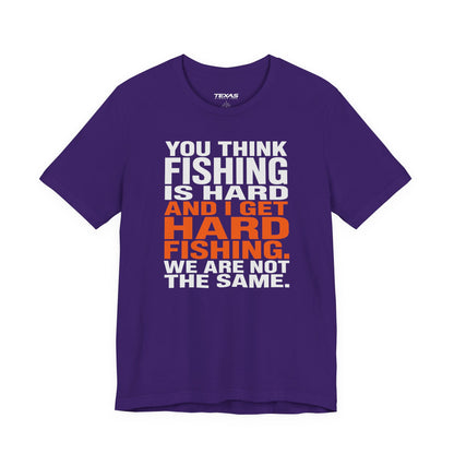 Hard Fishing — Unisex Cotton Tee