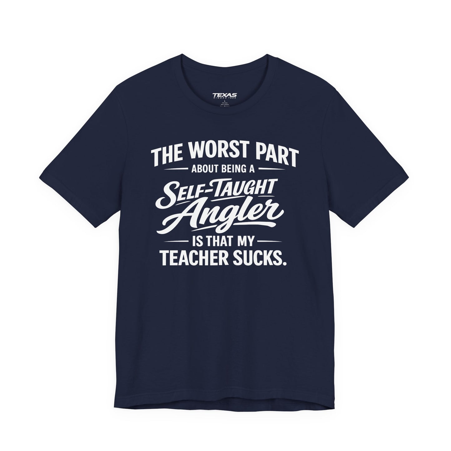 Self-Taught Angler — Unisex Cotton Tee