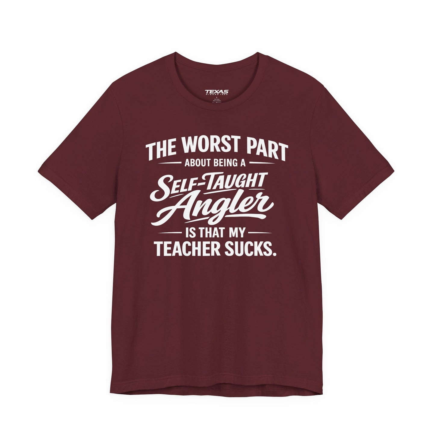 Self-Taught Angler — Unisex Cotton Tee