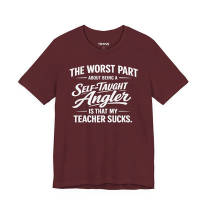 Self-Taught Angler — Unisex Cotton Tee