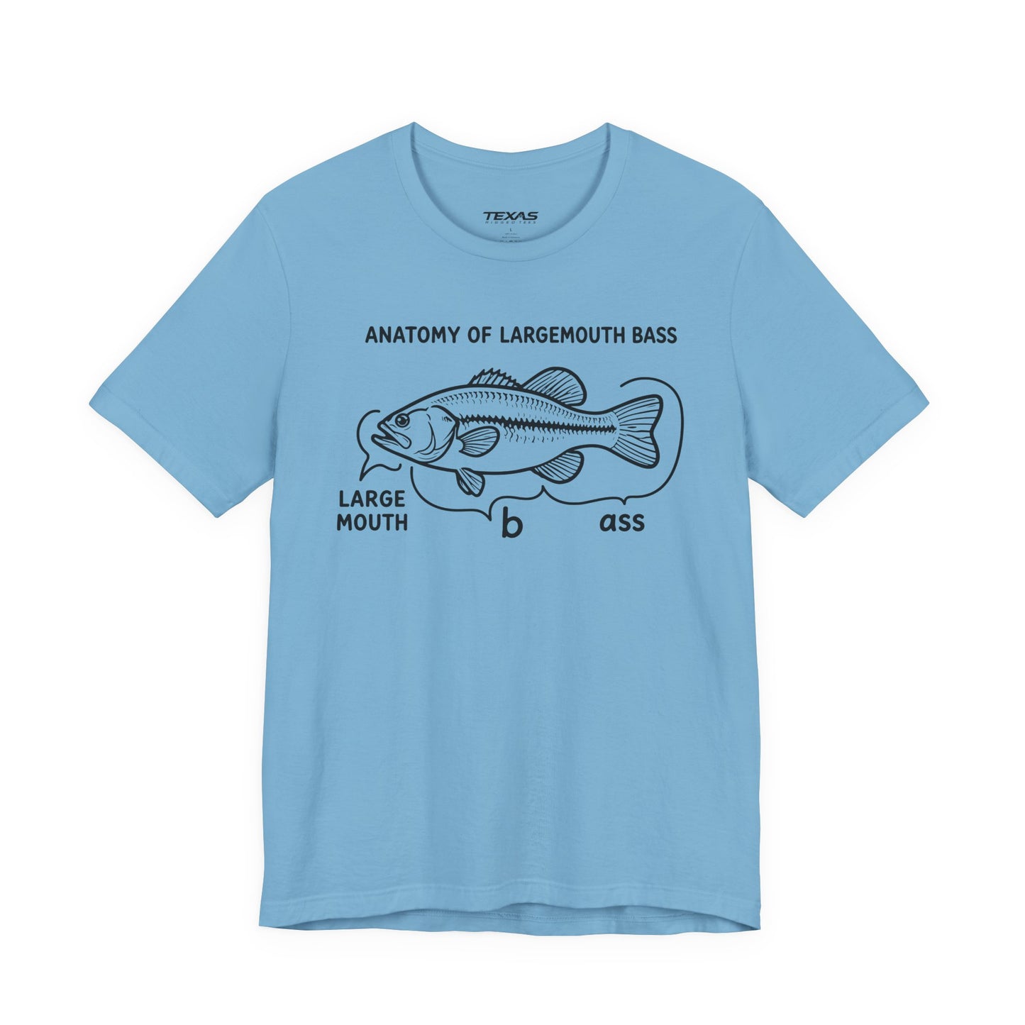 Anatomy of a Largemouth Bass — Unisex Cotton Tee