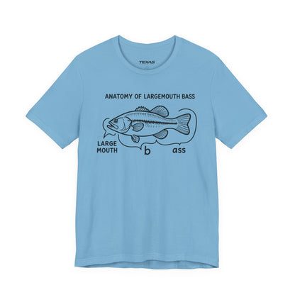 Anatomy of a Largemouth Bass — Unisex Cotton Tee
