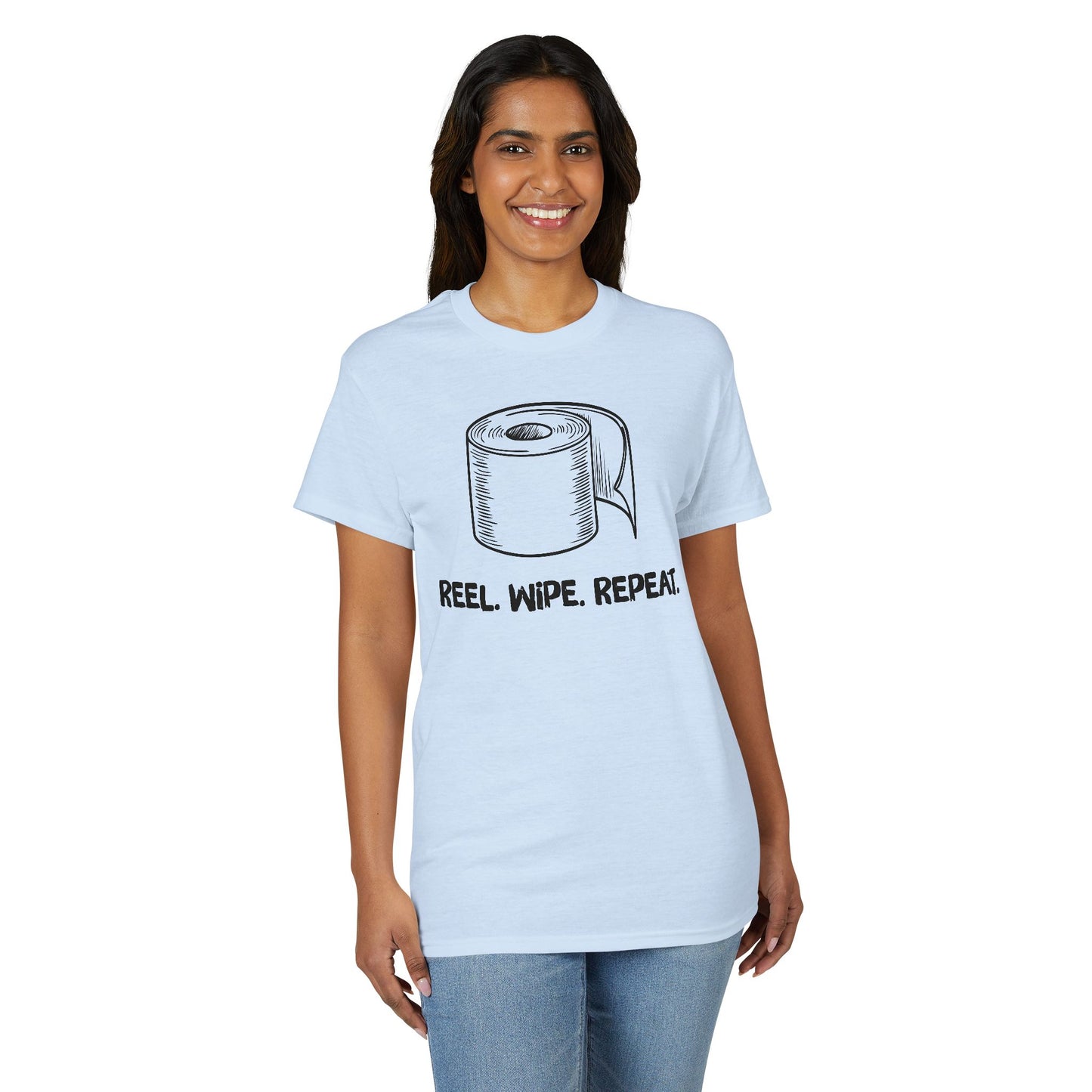Reel. Wipe. Repeat. — Unisex DryBlend® T-Shirt