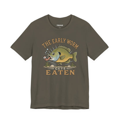 The Early Worm Gets Eaten — Unisex Cotton Tee