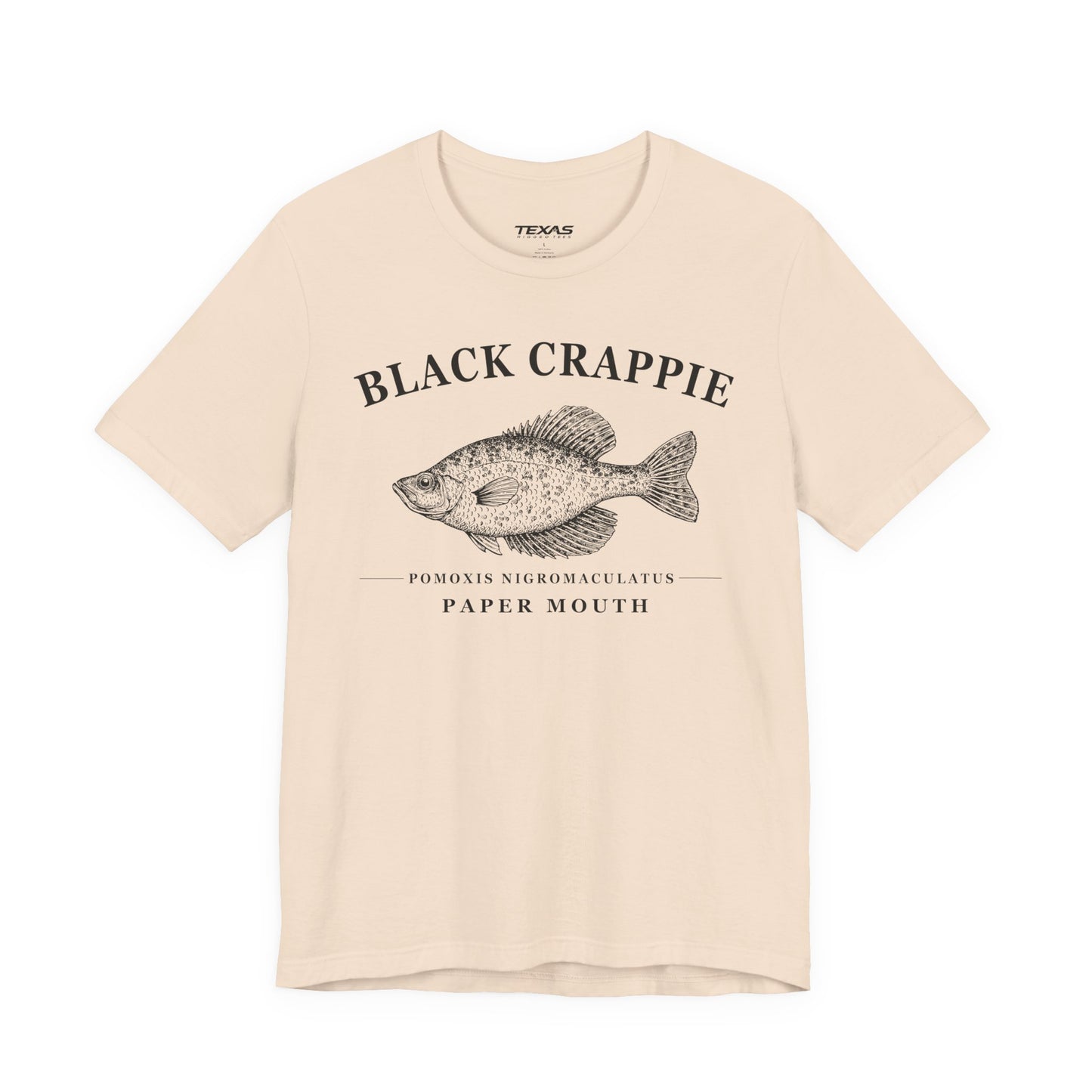 Black Crappie — Unisex Cotton Tee