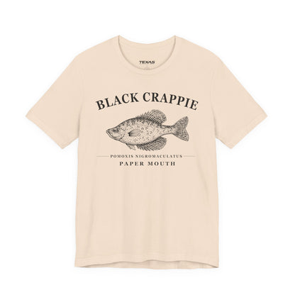 Black Crappie — Unisex Cotton Tee