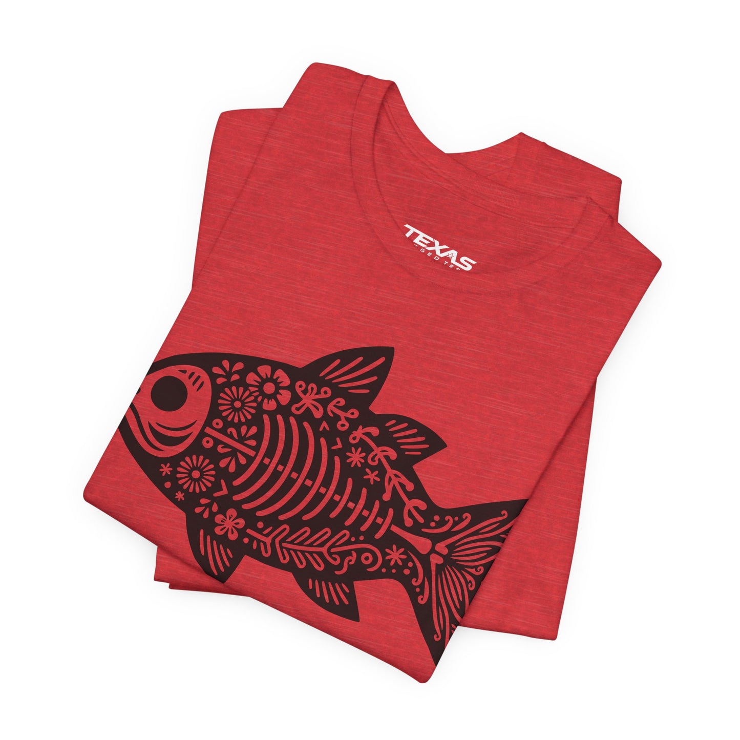 Mexican Flora Fish Skeleton — Unisex Cotton Tee