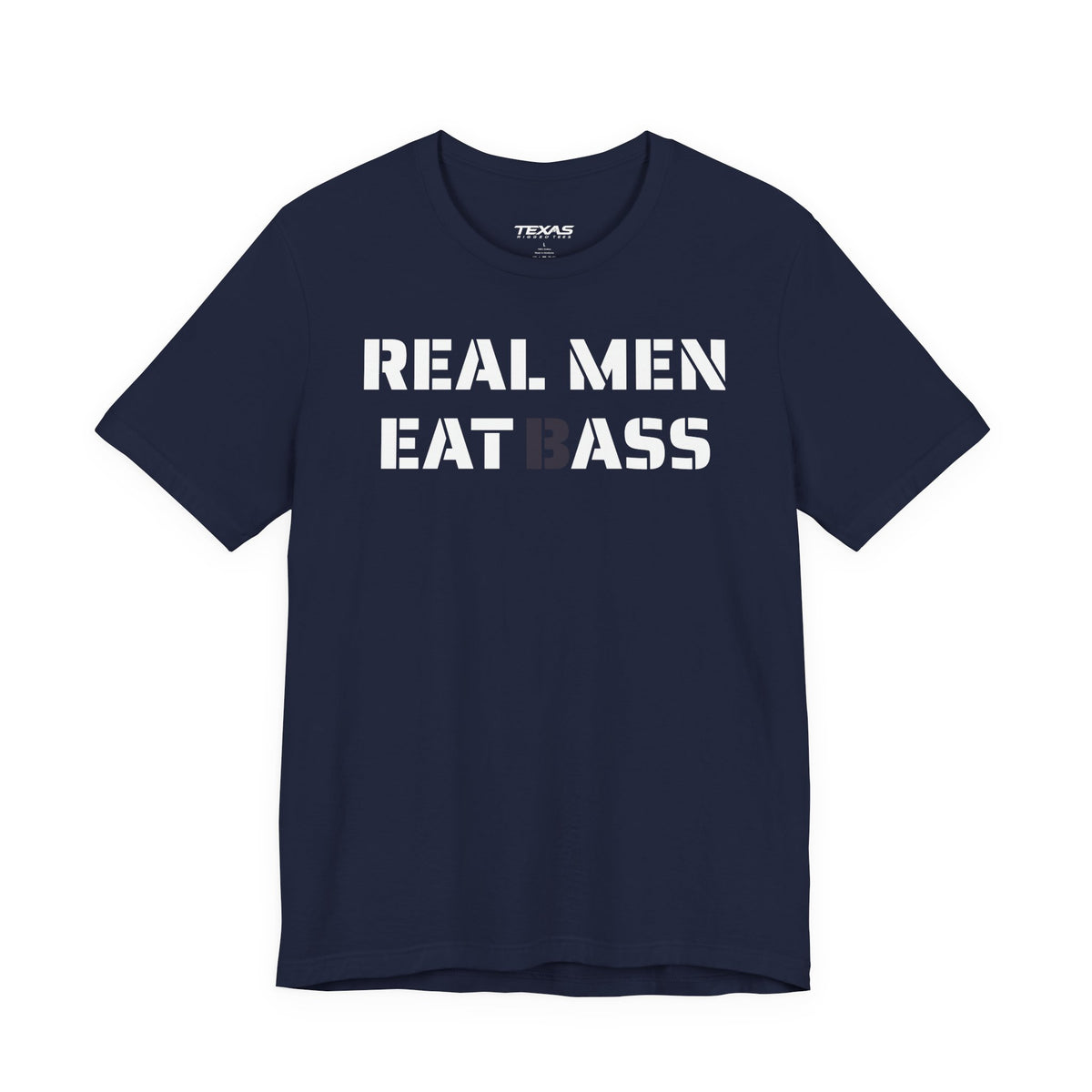 Real Men Eat Bass — Unisex Cotton Tee