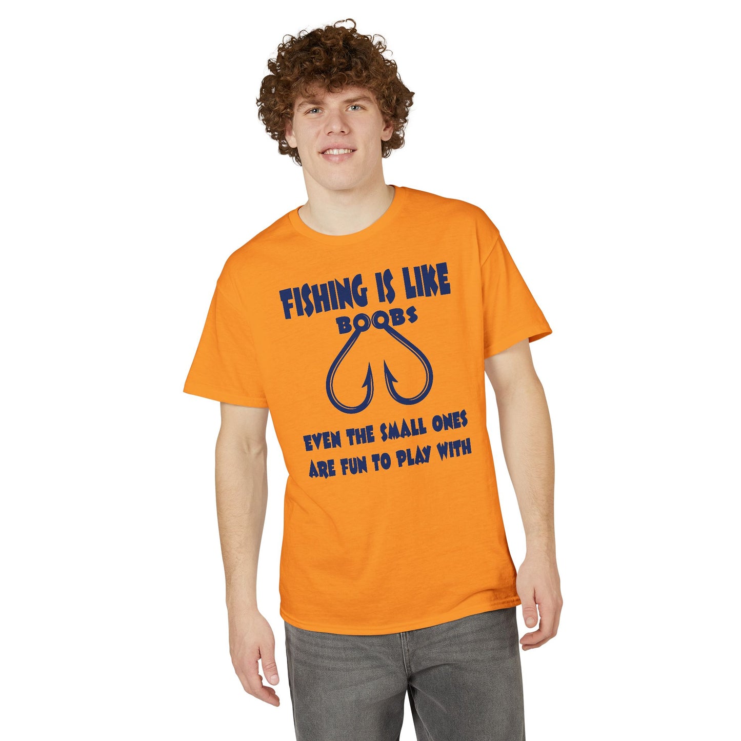 Fishing Is Like Boobs — Unisex DryBlend® T-Shirt