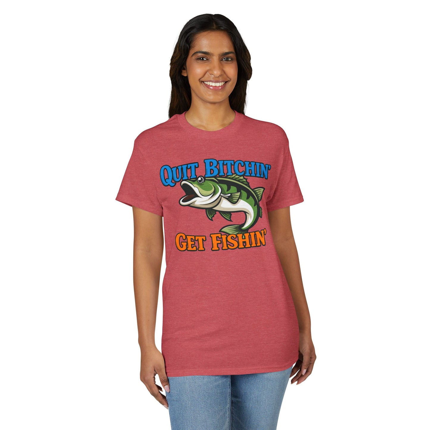 Quit Bitchin’, Get Fishin’ — Unisex DryBlend® T-Shirt