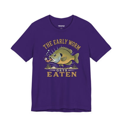 The Early Worm Gets Eaten — Unisex Cotton Tee