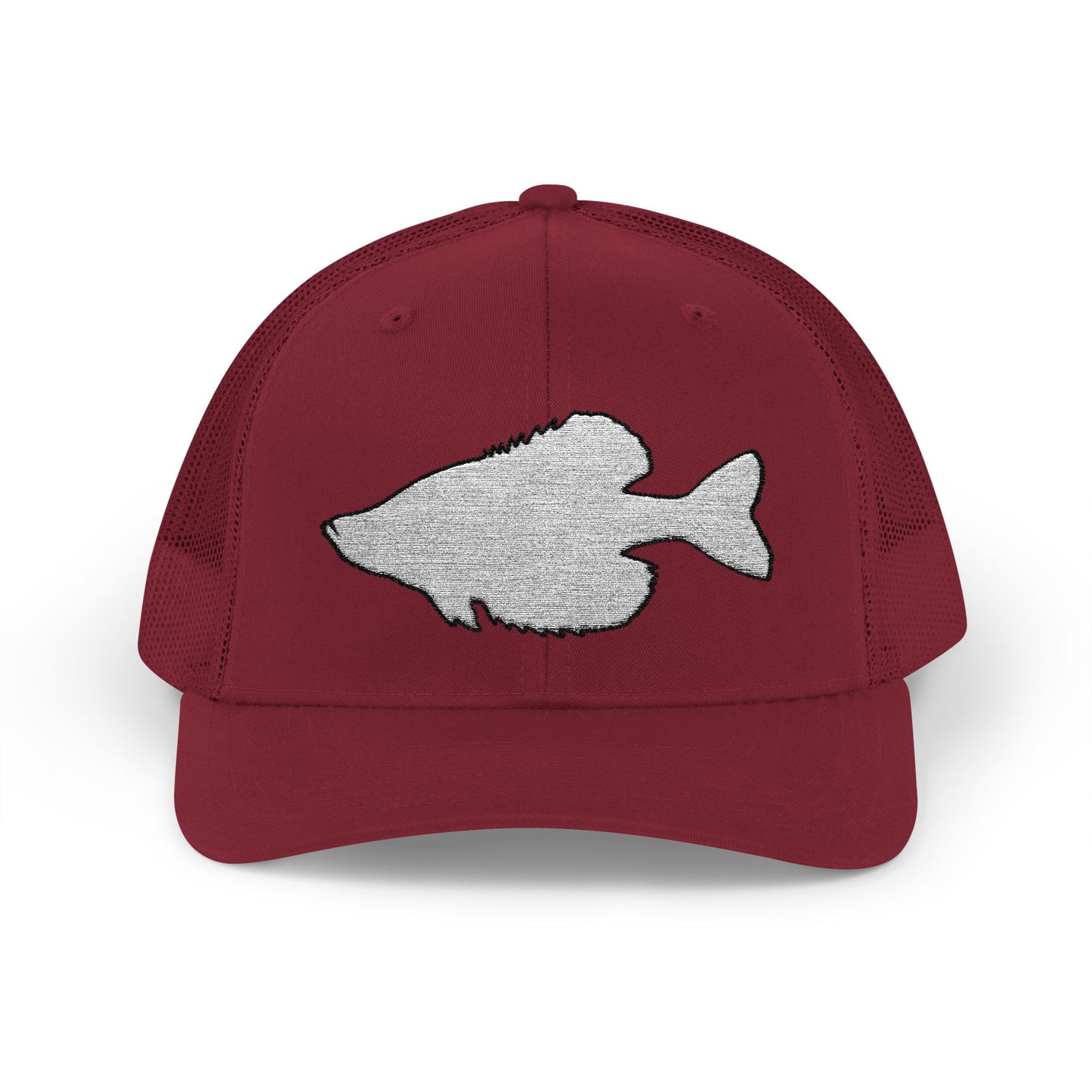 Crappie Silhouette — Embroidered Baseball Cap