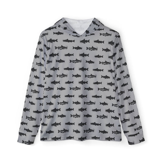 Catfish Pattern — Unisex Fishing Pullover Hoodie (SPF 50+)
