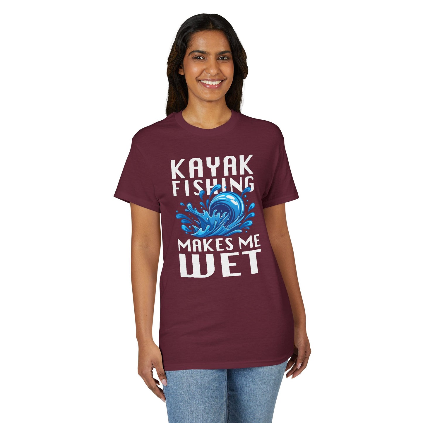 Kayak Fishing Makes Me Wet — Unisex DryBlend® T-Shirt