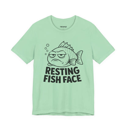 Resting Fish Face — Unisex Cotton Tee