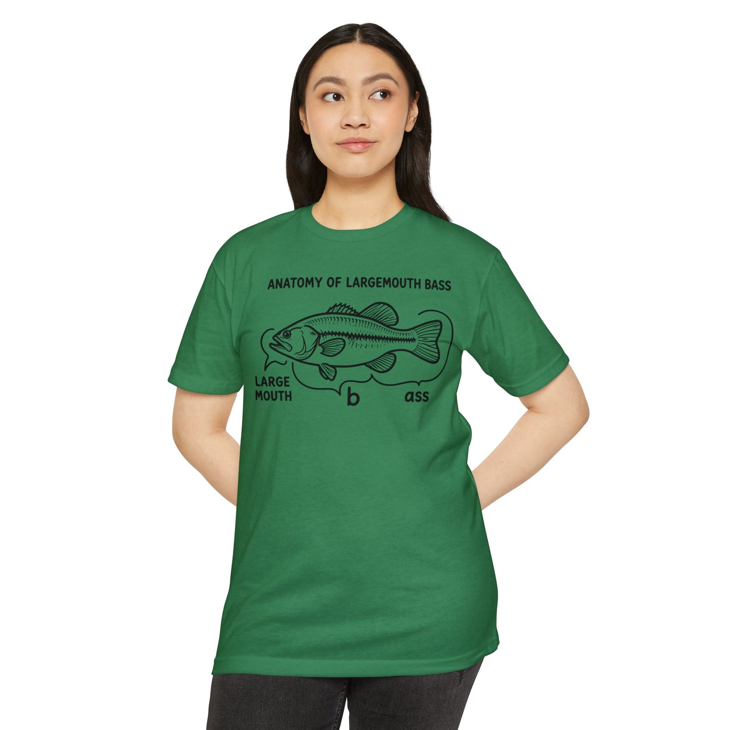 Anatomy of a Largemouth Bass — Cotton-Poly Blend T-Shirt