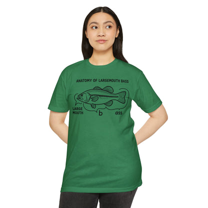 Anatomy of a Largemouth Bass — Cotton-Poly Blend T-Shirt