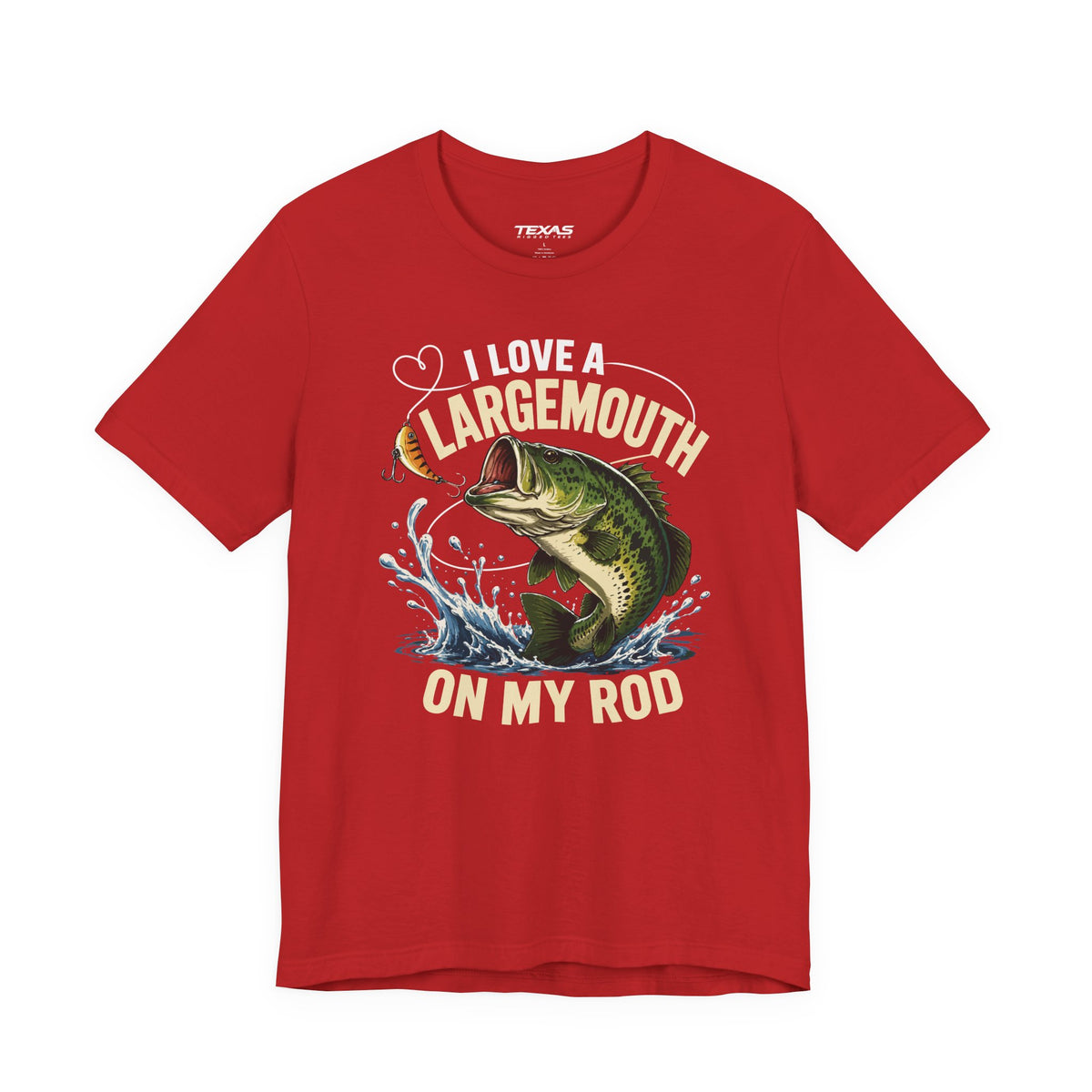 I Love a Largemouth on My Rod — Unisex Cotton Tee